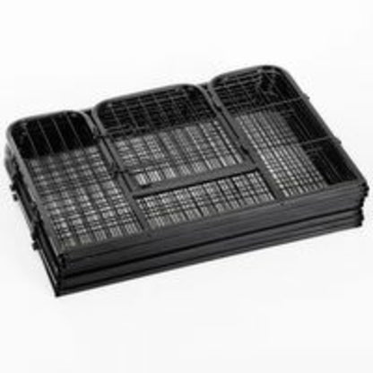 PawHut DIY 8-Panelen Stevige Poedergecoate Metalen Honden- en Huisdierenren