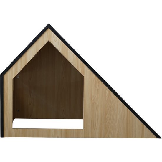 Kattenhuis | hout | zwart | 75 x 50 x 53 cm - Afbeelding 13