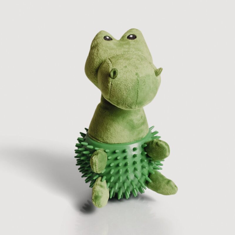 ne & no® dog toys dino/ plush animal + Kielzeiten + squeaker