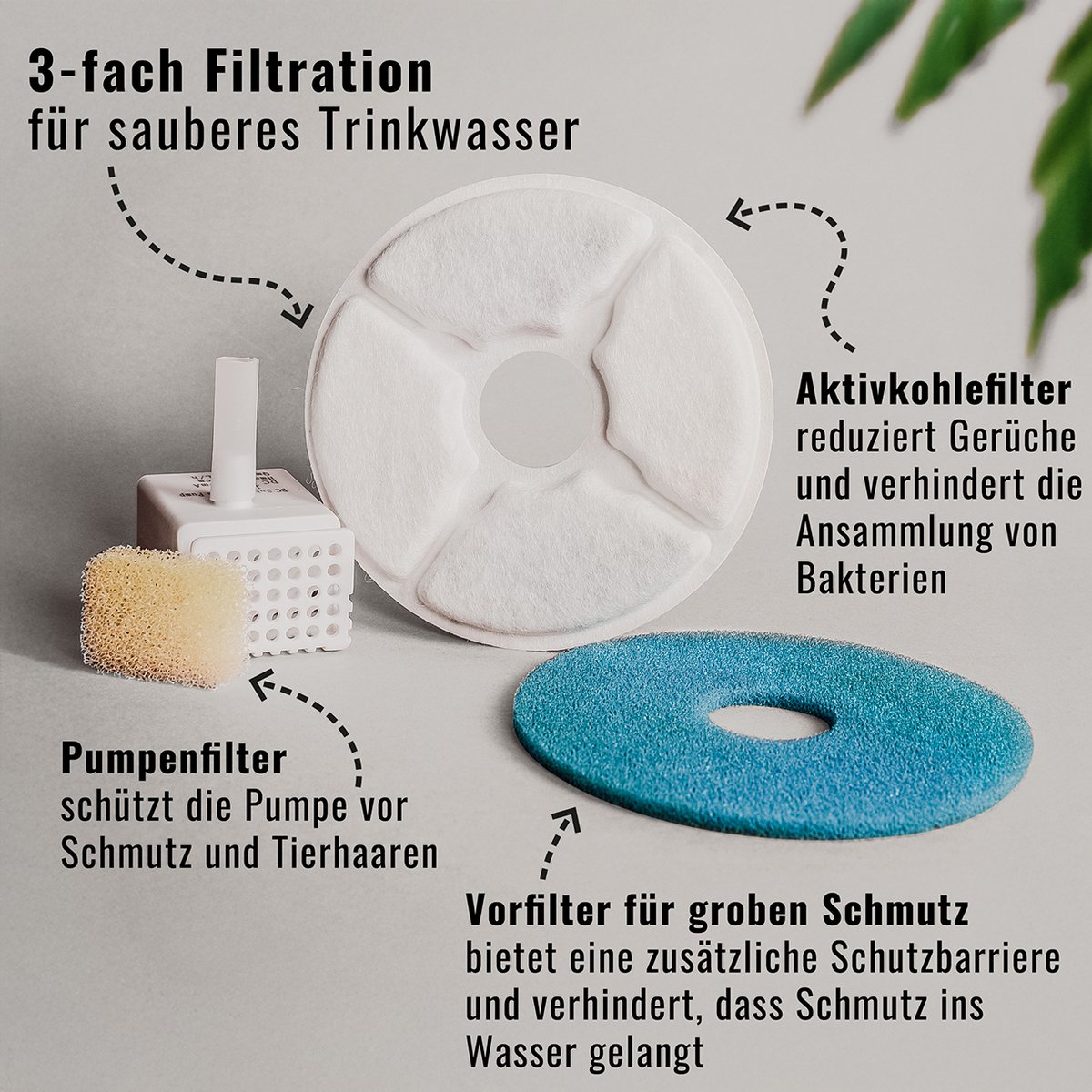 ne&no® replacement filter for ceramic drinking fountains - Afbeelding 3