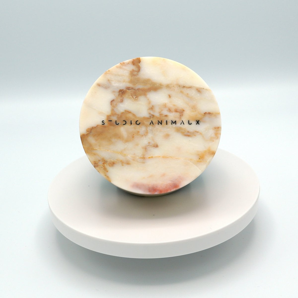 Marmeren eet- en drinkschaal | Calacatta-goud - Afbeelding 2