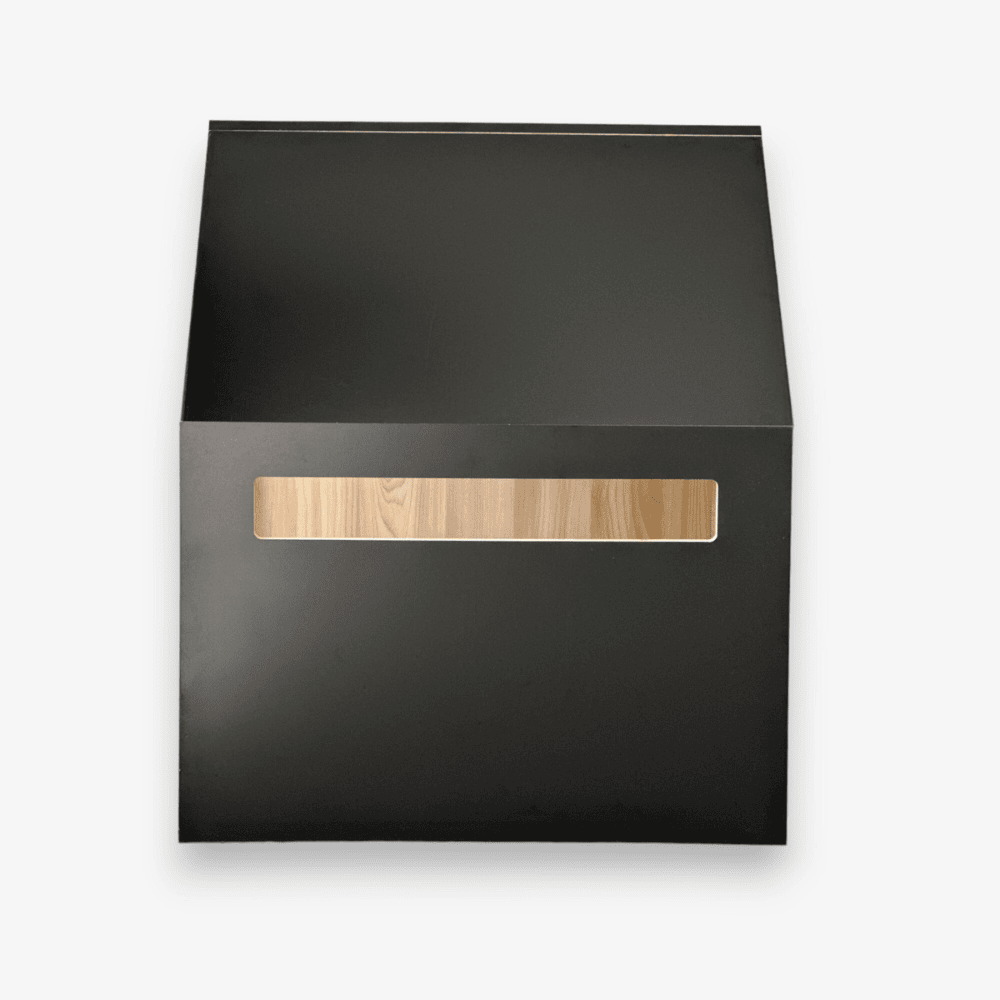 Kattenhuis | hondenhuis | hout | katoen | zwart | 58 x 58 x 65 cm - Afbeelding 5