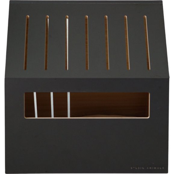Kattenhuis | hout | zwart | 75 x 50 x 53 cm - Afbeelding 9