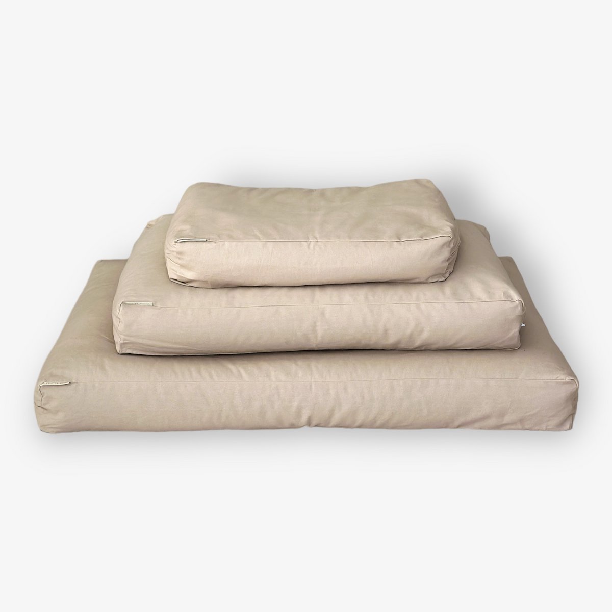 Honden- en kattenkussen | katoen | EPS-parelvulling | vanille | maat S | 70x50x15cm - Afbeelding 7