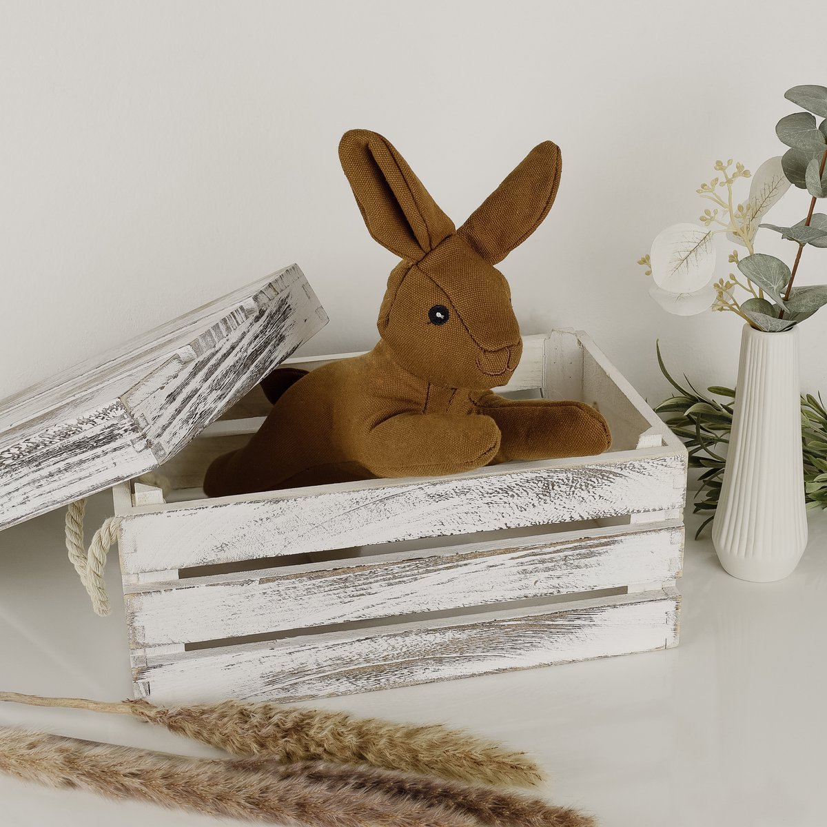 ne & no dog toy - dog die with squeaker - nimble rabbit Haru - Afbeelding 12