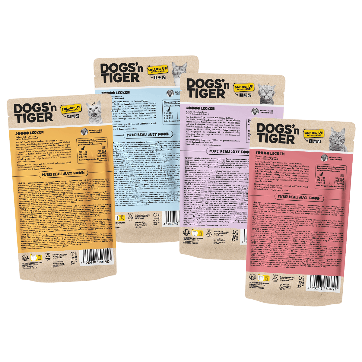 Dogs’n tiger adult cat food, gourmet package, wet food for cats, grain -free - Afbeelding 4