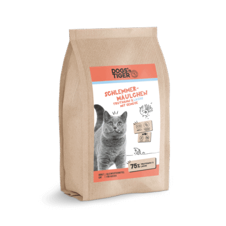 Dogs’n Tiger Adult Premium kattenvoer, droogvoer, graanvrij, zoetekauw, kalkoen & zalm
