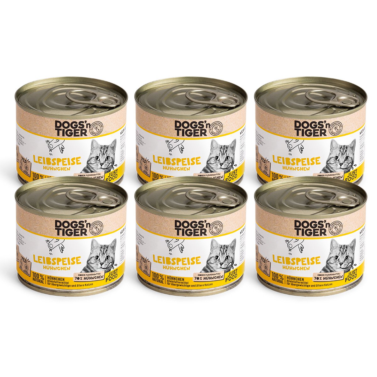 Dogs’n Tiger Adult Premium, kattenvoer, lievelingsvoer, natvoer, graanvrij, kip - Afbeelding 5