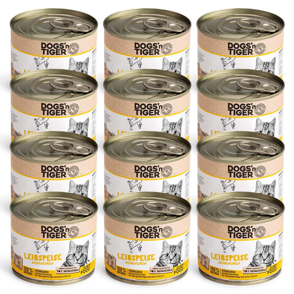 Dogs’n Tiger Adult Premium, kattenvoer, lievelingsvoer, natvoer, graanvrij, kip - Afbeelding 6