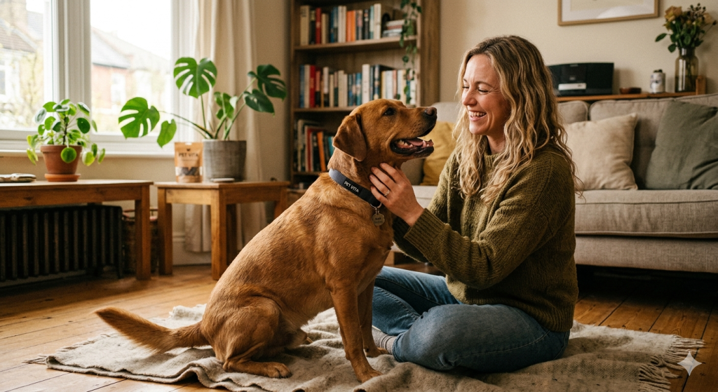 vrouw met hond