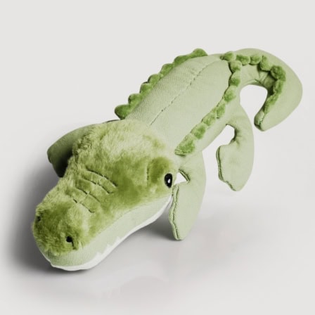 ne & no dog toy - dog die with squeaker i toy from canvas: Keckes Krokodil Kris