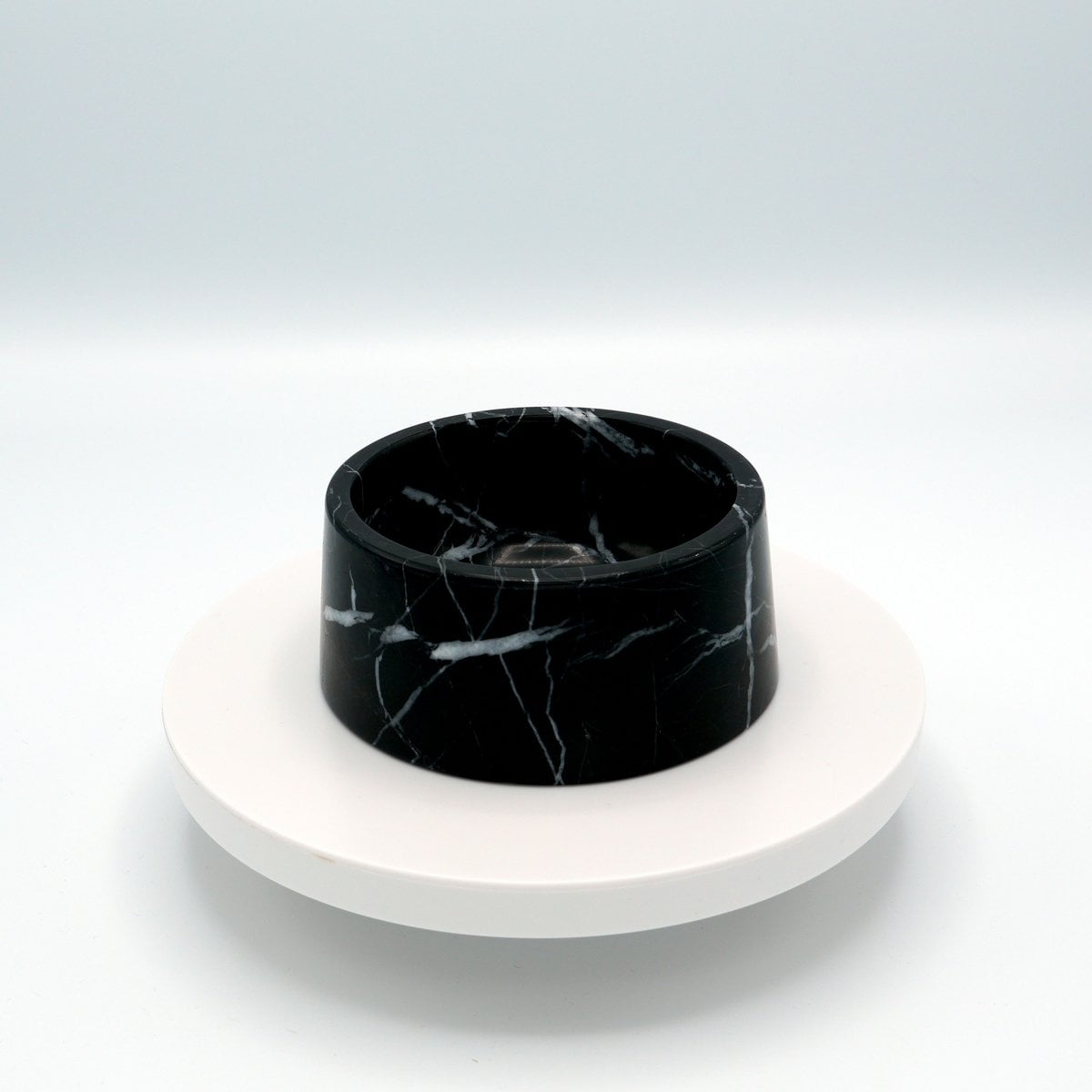 Marmeren eet- en drinkschaal | Nero Marquina