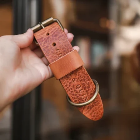 Brede Leren Halsband | Bold Camel