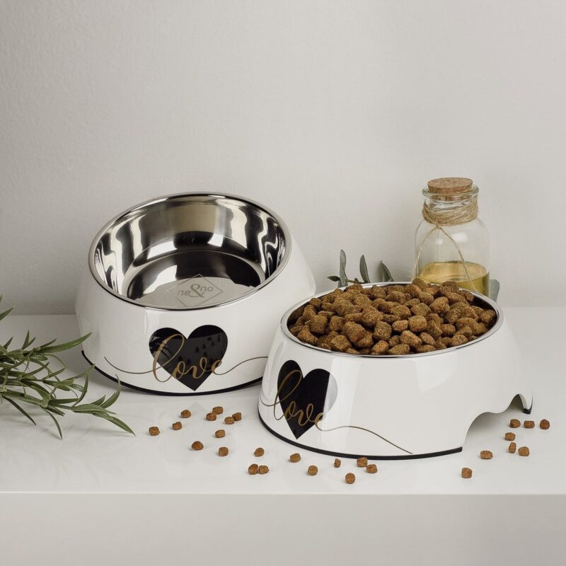 ne&no® Futternapf 2er Set voor grote Hunde [Uniek ontwerp door NE&NO] - Love Design