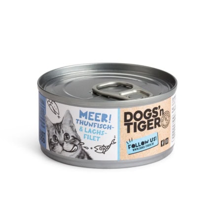 Dogs’n Tiger Adult Premium kattenvoer, zee, natvoer, graanvrij, tonijn & zalm