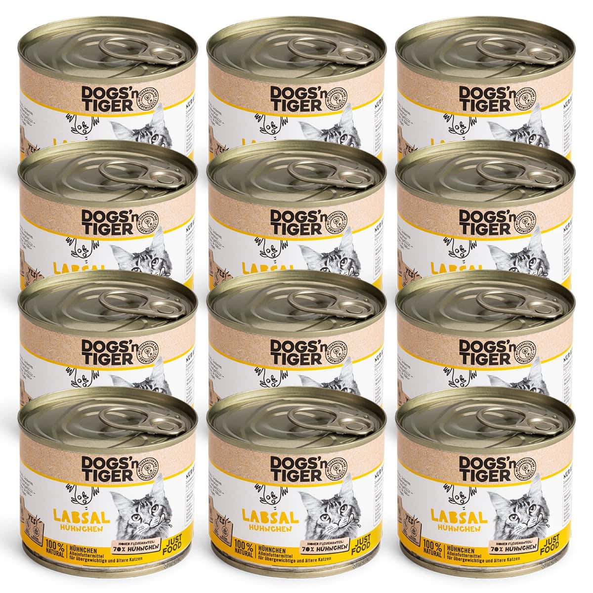 Dogs’n Tiger Adult, Senior, premium kattenvoer, Labsal, natvoer, graanvrij, kip - Afbeelding 6