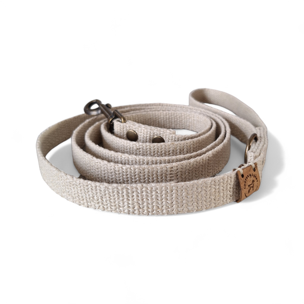 Simply Hemp Hondenriem | Schelpenwit - Afbeelding 4