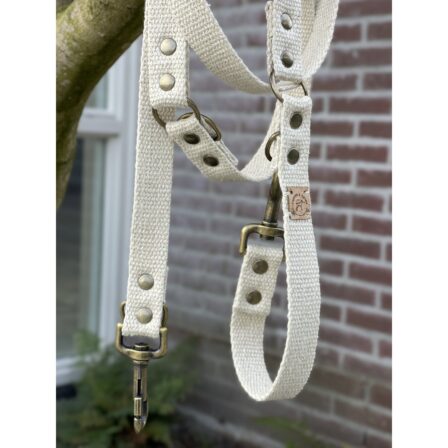 Simply Hemp Hondenriem | Schelpenwit