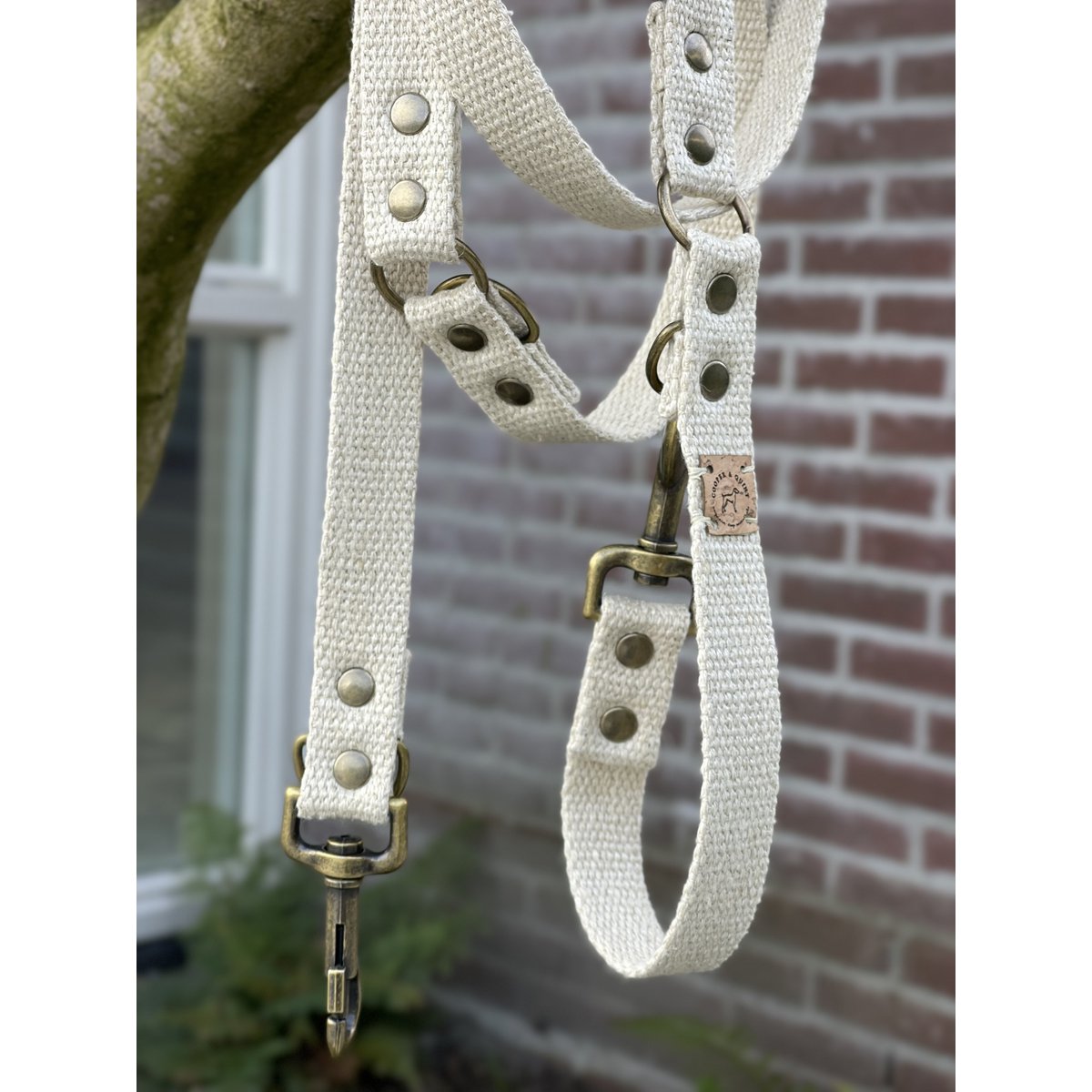 Simply Hemp Hondenriem | Schelpenwit